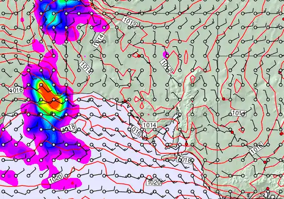 South Australia forecast chart for Sunday, March 15th, 2026 at 6:00 AM