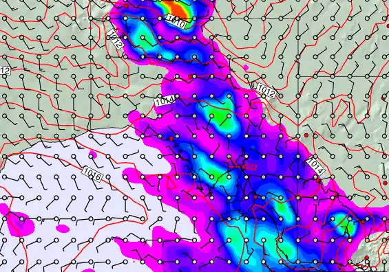 South Australia forecast chart for Monday, March 16th, 2026 at 6:00 AM