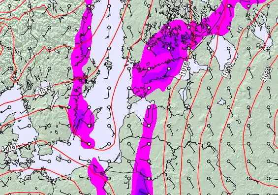Estonia forecast chart for Tuesday, March 17th, 2026 at 12:00 AM