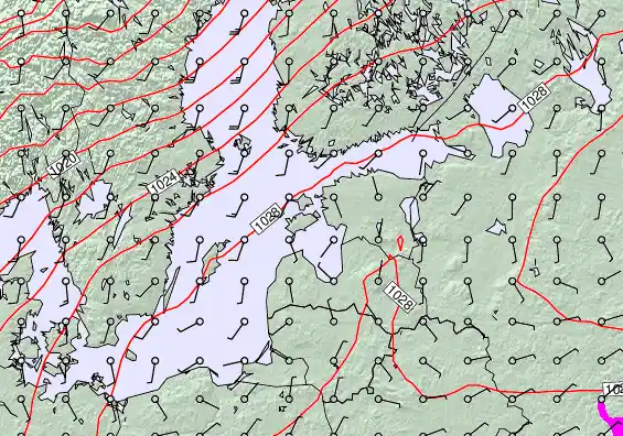 Estonia forecast chart for Wednesday, March 18th, 2026 at 12:00 AM