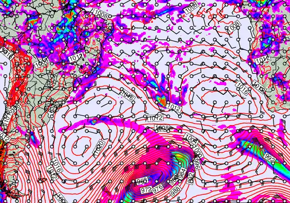 South Atlantic forecast chart for Thursday, April 2nd, 2026 at 6:00 AM