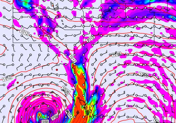 New Zealand to Fiji forecast chart for Thursday, March 26th, 2026 at 12:00 AM