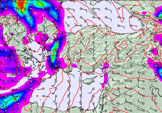 Turkey forecast chart for Saturday, March 28th, 2026 at 6:00 AM