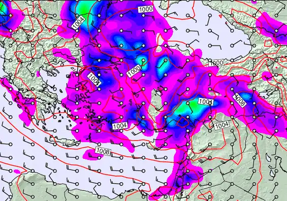 Turkey forecast chart for Sunday, March 29th, 2026 at 12:00 PM