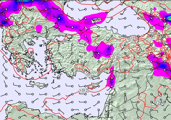 Turkey forecast chart for Tuesday, March 31st, 2026 at 12:00 AM