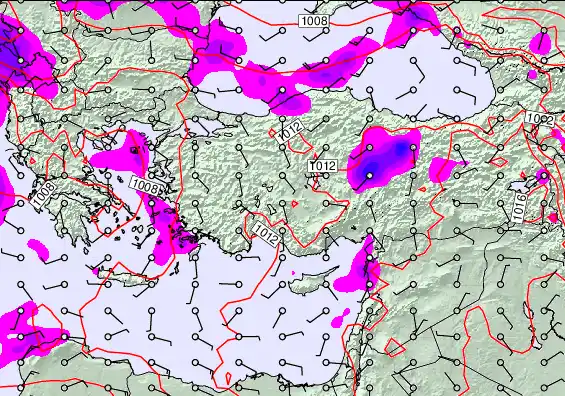 Turkey forecast chart for Tuesday, March 31st, 2026 at 6:00 AM