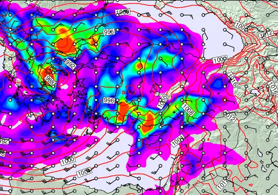 Turkey forecast chart for Thursday, April 2nd, 2026 at 12:00 AM
