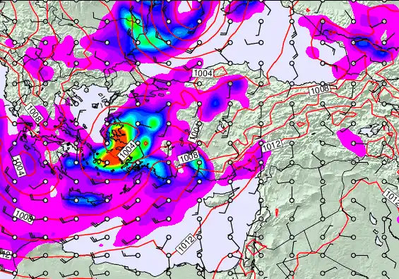Turkey forecast chart for Friday, April 3rd, 2026 at 6:00 AM
