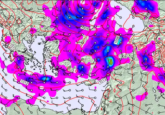 Turkey forecast chart for Friday, April 3rd, 2026 at 6:00 PM