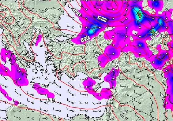 Turkey forecast chart for Saturday, April 4th, 2026 at 6:00 AM