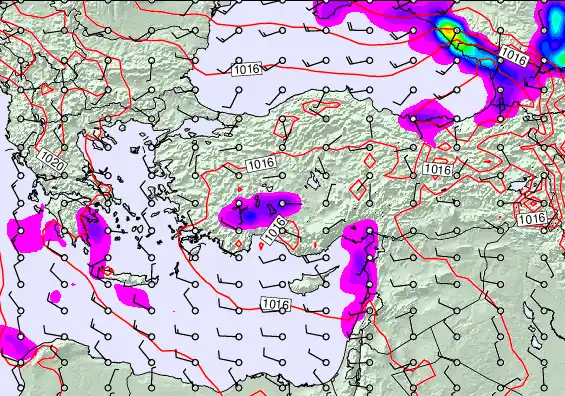 Turkey forecast chart for Sunday, April 5th, 2026 at 12:00 AM