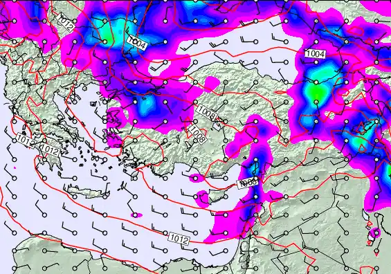 Turkey forecast chart for Monday, March 30th, 2026 at 6:00 AM