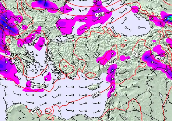 Turkey forecast chart for Tuesday, March 31st, 2026 at 6:00 AM