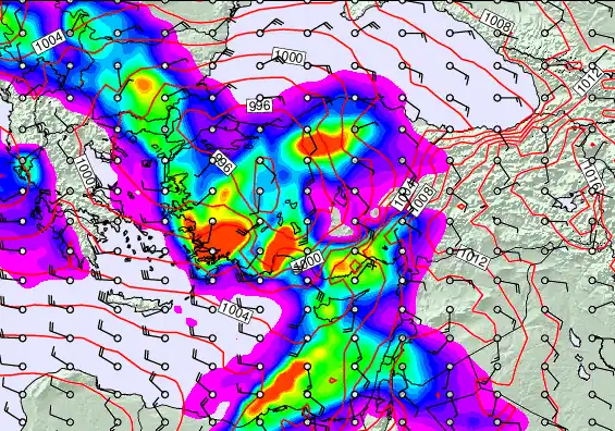 Turkey forecast chart for Thursday, April 2nd, 2026 at 6:00 AM
