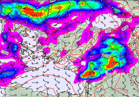 Turkey forecast chart for Thursday, April 2nd, 2026 at 6:00 PM