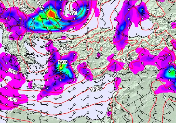 Turkey forecast chart for Friday, April 3rd, 2026 at 6:00 AM