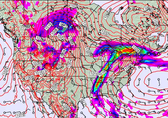 USA forecast chart for Friday, April 3rd, 2026 at 6:00 AM