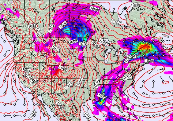 USA forecast chart for Friday, April 3rd, 2026 at 6:00 PM