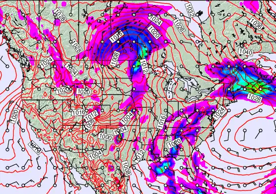USA forecast chart for Saturday, April 4th, 2026 at 12:00 AM
