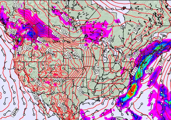 USA forecast chart for Tuesday, April 7th, 2026 at 12:00 AM