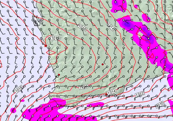Perth forecast chart for Tuesday, March 31st, 2026 at 12:00 AM