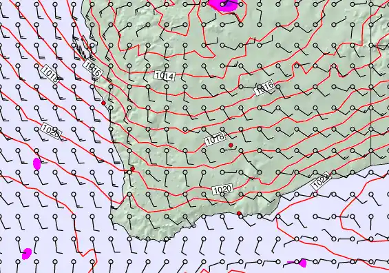 Perth forecast chart for Wednesday, April 1st, 2026 at 12:00 PM