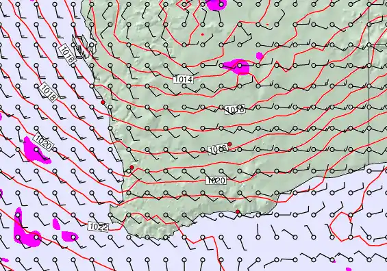 Perth forecast chart for Wednesday, April 1st, 2026 at 6:00 PM