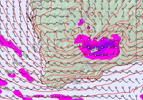 Perth forecast chart for Thursday, April 2nd, 2026 at 6:00 AM