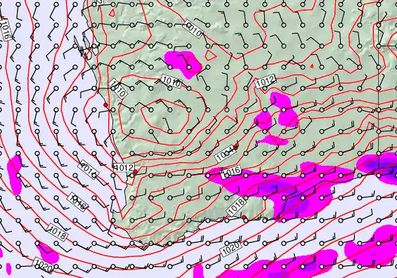 Perth forecast chart for Friday, April 3rd, 2026 at 6:00 AM