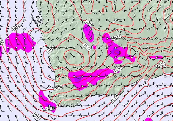 Perth forecast chart for Friday, April 3rd, 2026 at 6:00 PM