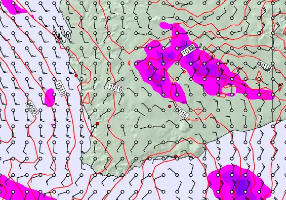 Perth forecast chart for Sunday, April 5th, 2026 at 12:00 AM