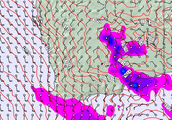Perth forecast chart for Sunday, April 5th, 2026 at 12:00 PM