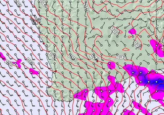 Perth forecast chart for Sunday, April 5th, 2026 at 6:00 PM