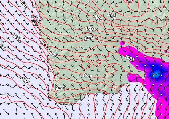 Perth forecast chart for Monday, April 6th, 2026 at 6:00 AM