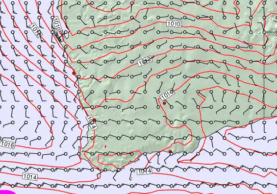 Perth forecast chart for Tuesday, April 7th, 2026 at 6:00 AM