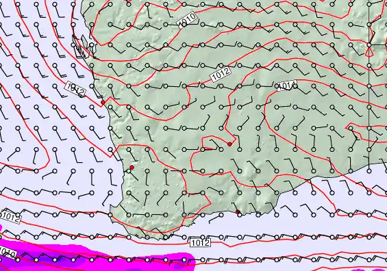 Perth forecast chart for Tuesday, April 7th, 2026 at 6:00 PM