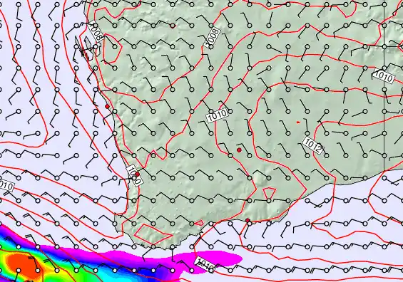 Perth forecast chart for Wednesday, April 8th, 2026 at 6:00 AM