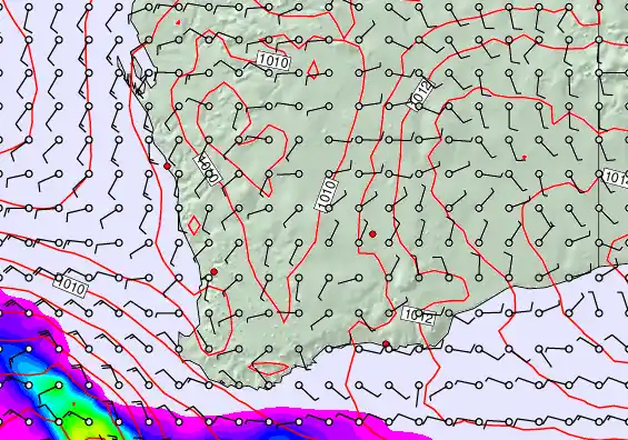 Perth forecast chart for Wednesday, April 8th, 2026 at 12:00 PM