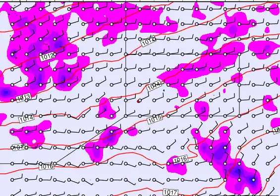 Pitcairn Island forecast chart for Tuesday, April 7th, 2026 at 12:00 AM