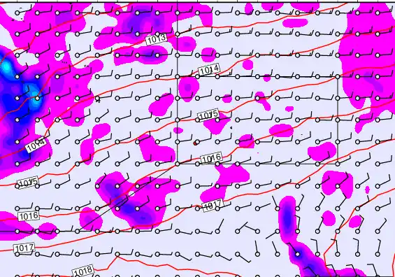 Pitcairn Island forecast chart for Wednesday, April 8th, 2026 at 12:00 AM