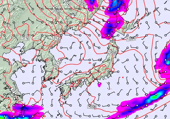 Japan forecast chart for Saturday, April 11th, 2026 at 6:00 PM