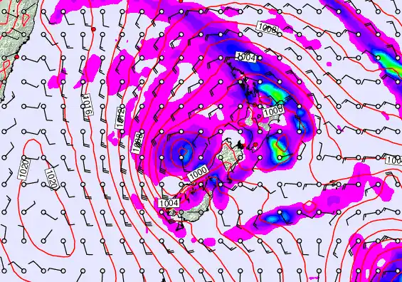 New Zealand forecast chart for Tuesday, April 14th, 2026 at 12:00 PM