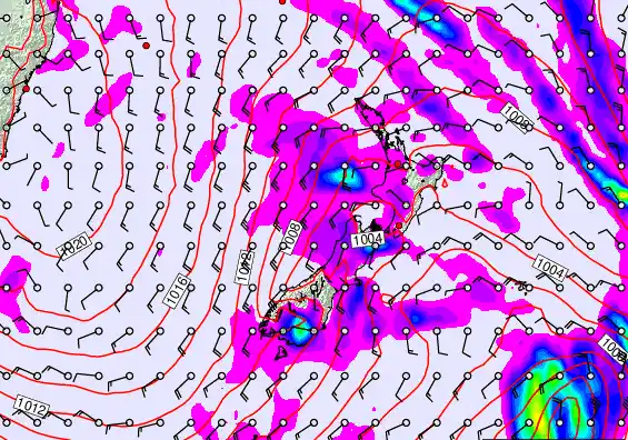 New Zealand forecast chart for Tuesday, April 14th, 2026 at 6:00 AM