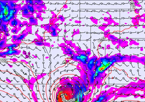 Pacific Islands forecast chart for Thursday, April 9th, 2026 at 6:00 AM