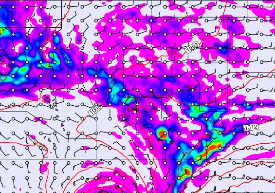 Pacific Islands forecast chart for Saturday, April 11th, 2026 at 6:00 AM