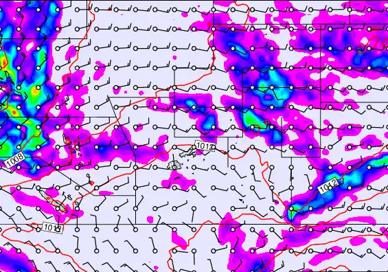 Pacific Islands forecast chart for Sunday, April 12th, 2026 at 6:00 PM