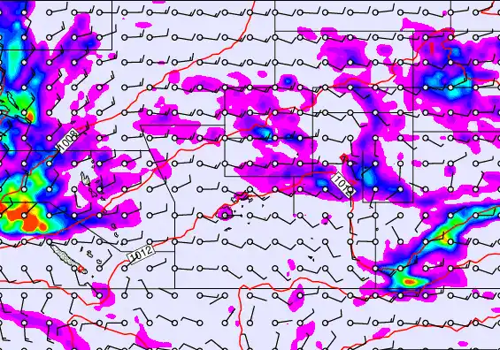Pacific Islands forecast chart for Monday, April 13th, 2026 at 6:00 AM