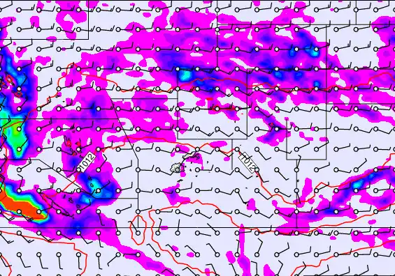 Pacific Islands forecast chart for Tuesday, April 14th, 2026 at 12:00 PM