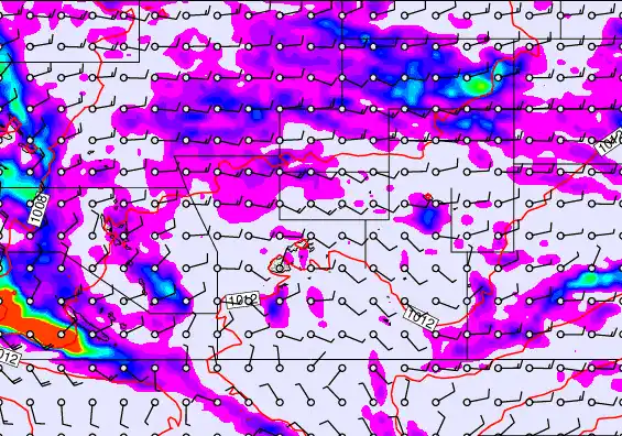 Pacific Islands forecast chart for Tuesday, April 14th, 2026 at 6:00 PM