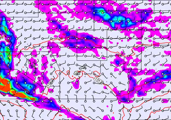 Pacific Islands forecast chart for Wednesday, April 15th, 2026 at 12:00 AM